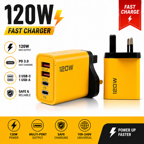 Port phone charger - 4-port, plug
