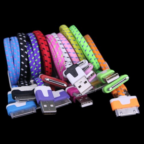 Flat braided usb data sync - flat,